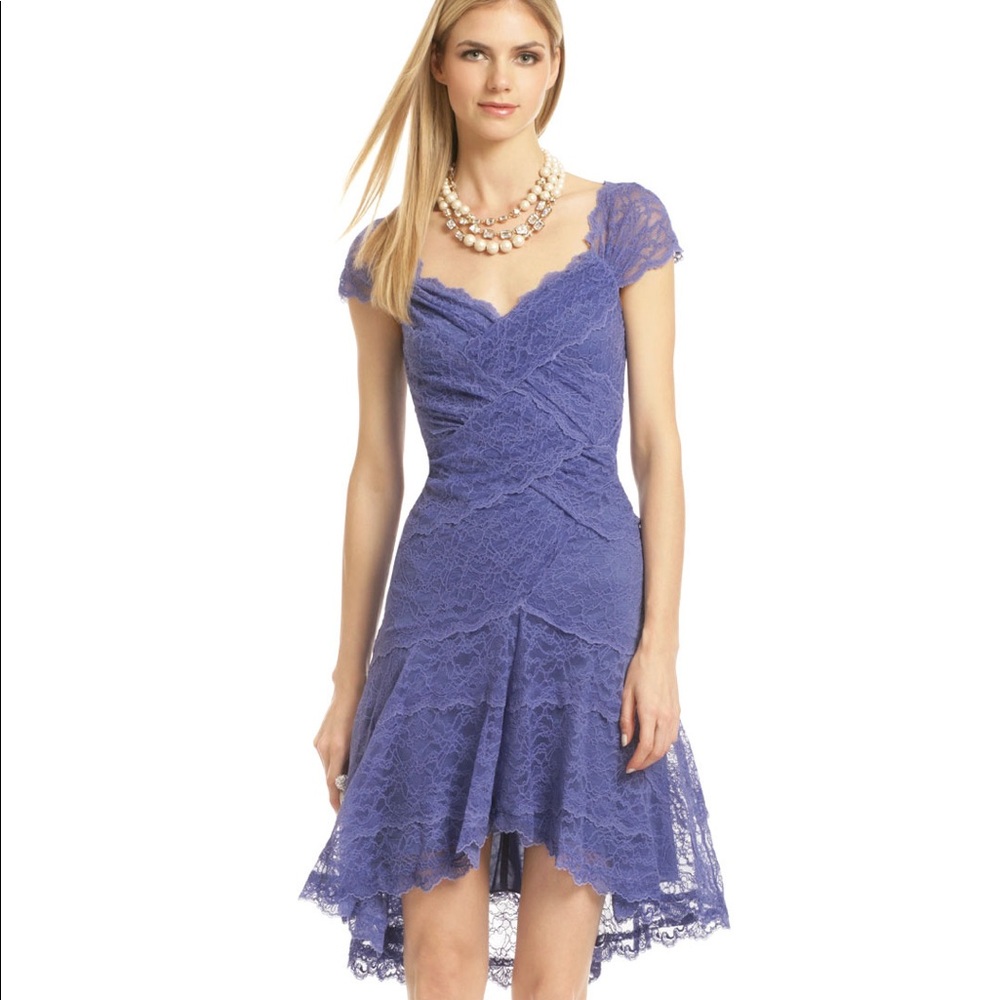 Nicole Miller "Do the Dance" Purple Lace Dress